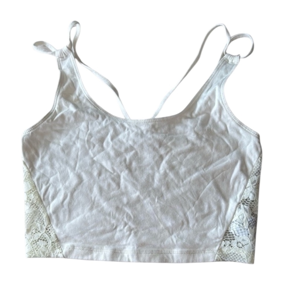 American Eagle VINTAGE lace crop top (off white) XSmall